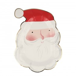 8 assiettes - Découpe Père Noël