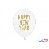 6 ballons latex Happy New Year - Blanc