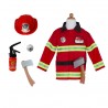 Costume de pompier 5-6 ans 