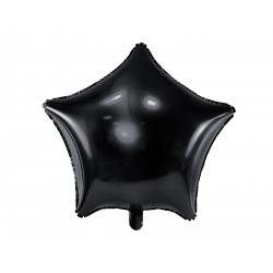 Ballon aluminium Etoile - Noir