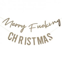 Guirlande Merry Fucking Christmas Bunting 