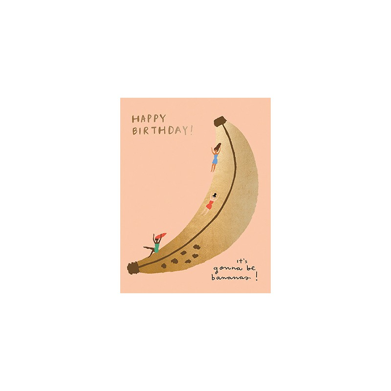 Carte Anniversaire Banana Slide Happy Family