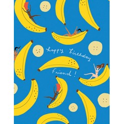 Carte anniversaire - Banana Party