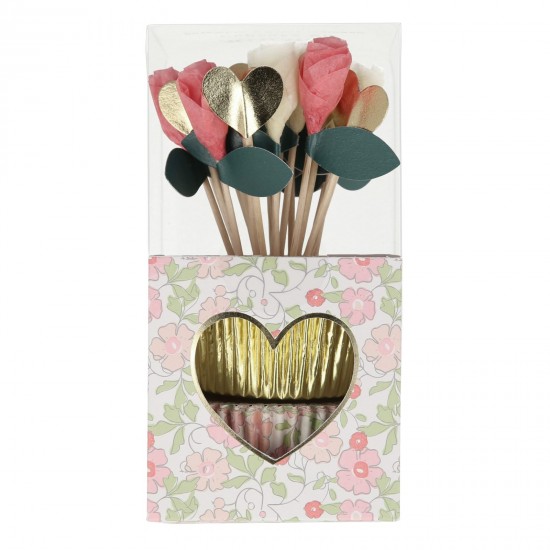 Kit cupcake - Liberty et fleurs