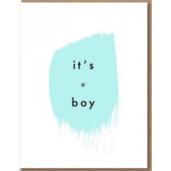 Carte naissance - It's a boy brush