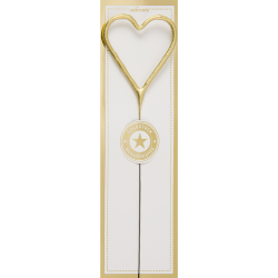 Sparkler - Bougie étincelle - Coeur or