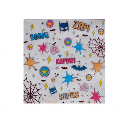 20 serviettes Super héros - Etoile