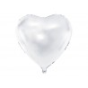 Ballon aluminium 61cm coeur blanc