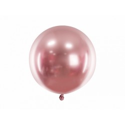 Ballon chrome or rose -60cm