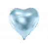 Ballon aluminium coeur 45cm - bleu