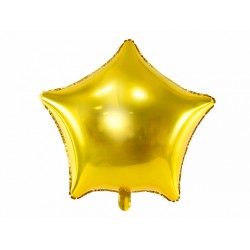 Grand ballon aluminium étoile - Or