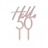 Cake topper - Hello 50 