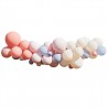 Kit arche à ballons - Pastel crème, lavande, rose et corail
