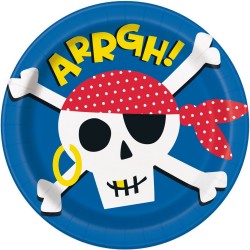 8 assiettes - Ahoy Pirate
