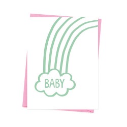 Carte naissance - Baby nuage