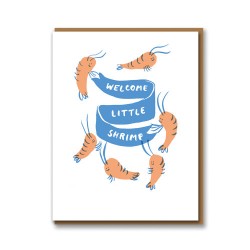 Carte naissance - Bienvenue petite crevette