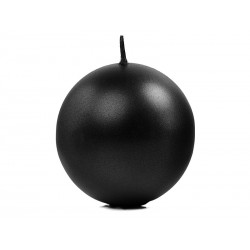 Bougie ronde 8 cm - Noir 