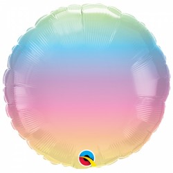 Ballon aluminium - Ombré pastel