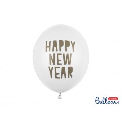 Ballon Happy New Year - Blanc