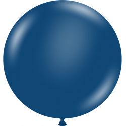 Ballon latex bleu navy - 45cm