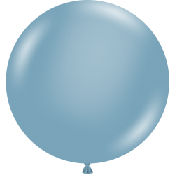 Ballon latex bleu gris - 45cm