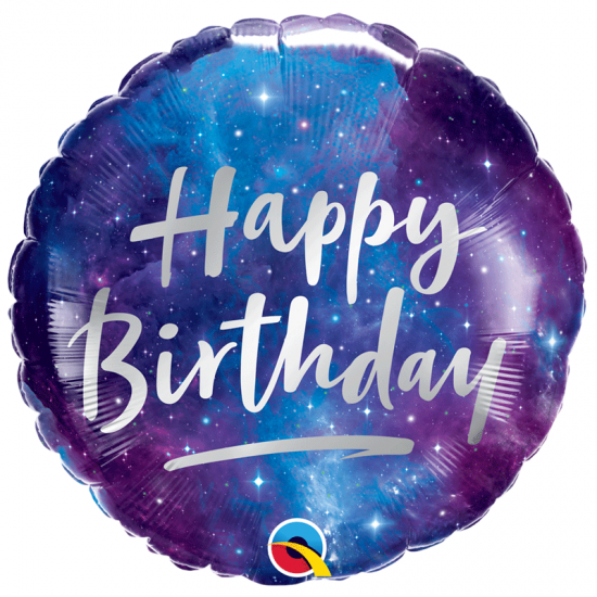 Ballon amuminium Happy Birthday - Galaxy