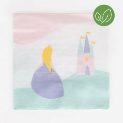 20 serviettes - princesse