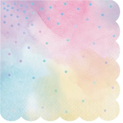 16 serviettes - Iridescent pastel