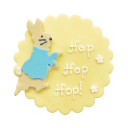 Décoration en pâte à sucre - Peter Rabbit hop hop hop