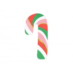20 serviettes Candy cane tricolore
