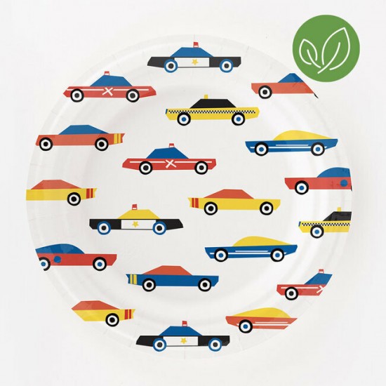 8 assiettes - Voitures