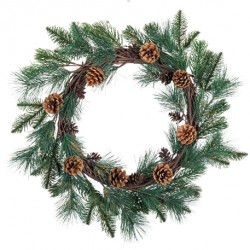 COURONNE SAPIN NATUREL POMME