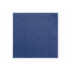 20 serviettes - Bleu navy