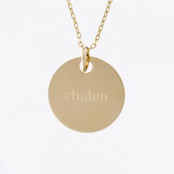 Collier chaton - Plaqué or