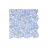 20 serviettes - Petites fleurs (4 coloris)