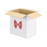  Boîte en carton pour colis piégé de ballons - Nœud papillon, 60 x 40 x 60 cm