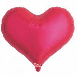 Ballon aluminium - Coeur Jelly Rouge