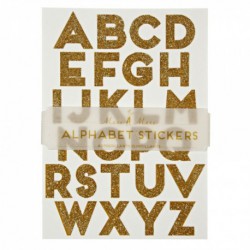 Alphabet Stickers - Glitter Or 