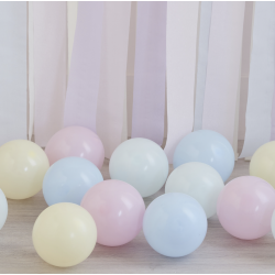 Pack de 40 ballons 12 cm  pastel 