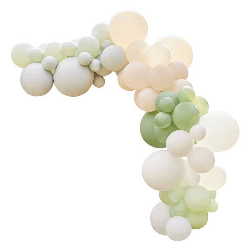 Kit d'arche de ballon blanc nacré, chromé, champagne, or, argent