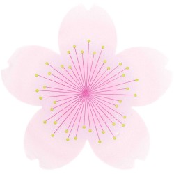 20 serviettes - Fleur de cerisier rose 