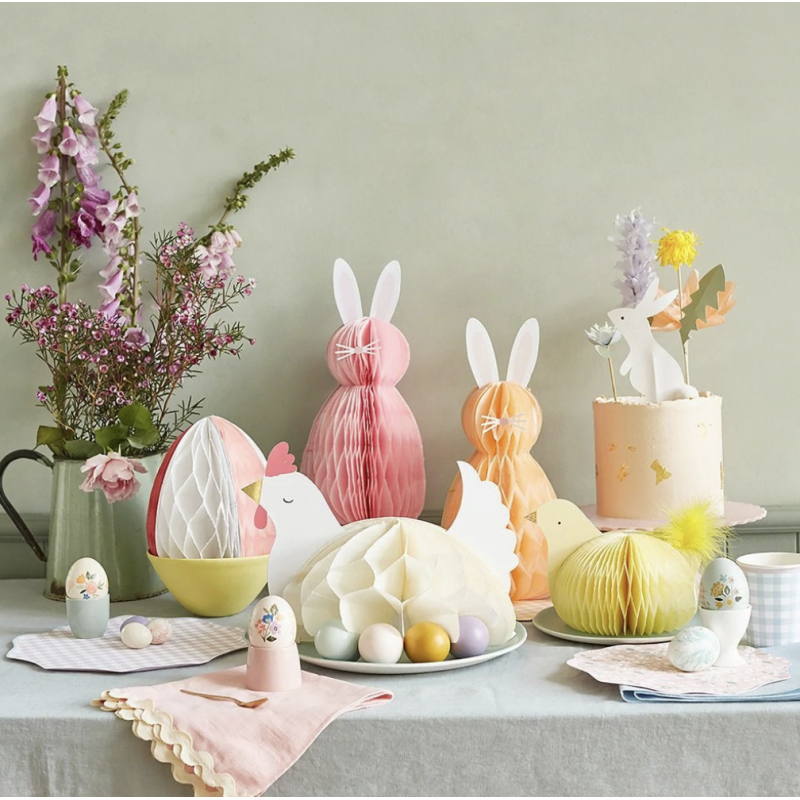 Guirlande de ballons de table de Pâques - Décoration Pâques pastel