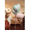 Ballon aluminium - Coeur avec fleurs (45cm)