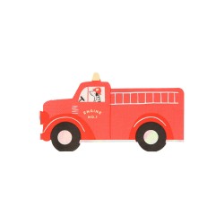 16 serviettes - Camion de pompier