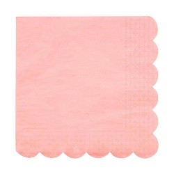 20 grandes serviettes - Corail