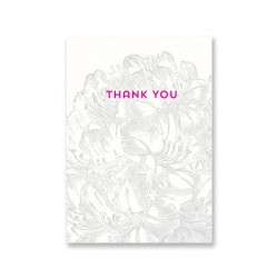 1 carte floral Thank you 