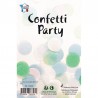Confettis- Mix vert d'eau, blanc, bleu et rose