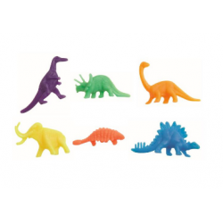 12 dinosaures Mulicolores