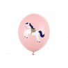 6 ballons - Cheval rose pastel
