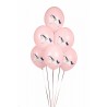 6 ballons - Cheval rose pastel